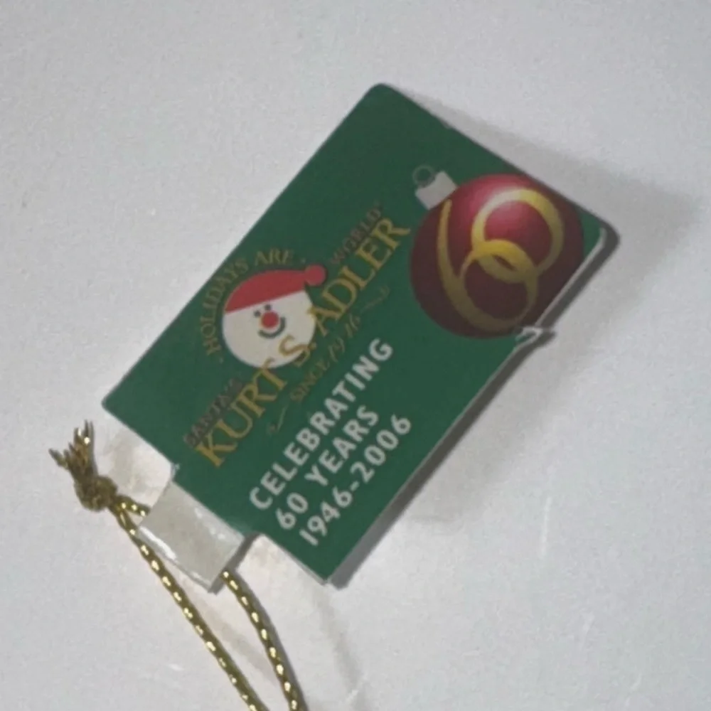Kurt Adler GINGERBREAD BAKER JINGLE  BELLS Christmas Ornaments 3